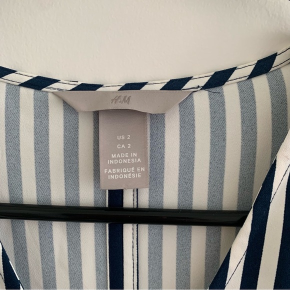 H&M striped dress, navy & white - Picture 3 of 4